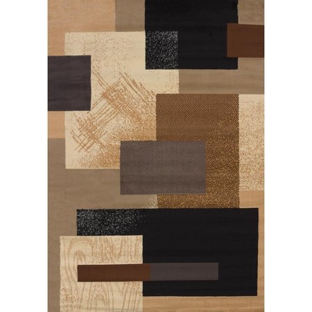 RLM DISTRIBUTION 1 ft. 10 in. x 3 ft. Manhattan Soho Accent Rug, Brown HO2625451